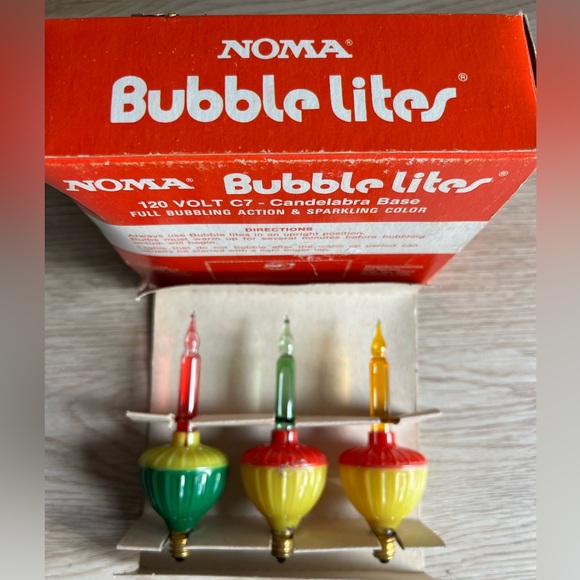 NOMA Vintage 3 Bubble Replacement Lites 🎄 - Picture 3 of 10